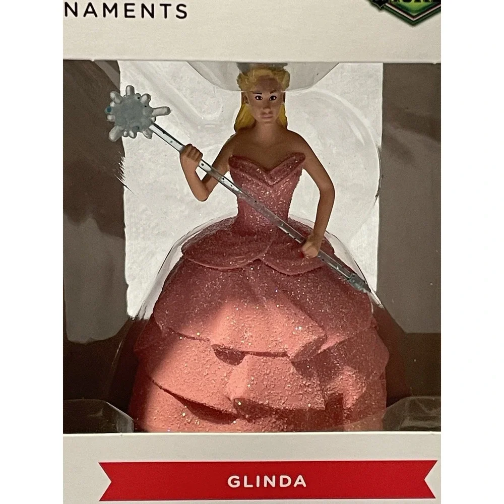 NEW Hallmark Boxed Christmas Ornament - Wicked -‎ Glinda in Pink Dress w/ Wand